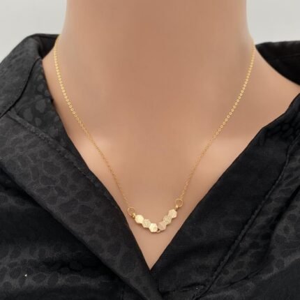 عقد ذهب ناعم عيار 21 وزن 1.48 جم ينطق بالأناقة ويزين مناسبتك