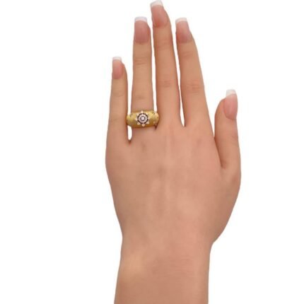 خاتم ذهب عيار 18 الوزن 4.54 جرام