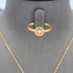 ⁦نصف طقم ذهب عيار 21 الوزن 3.60 جرام⁩ - الصورة ⁦3⁩