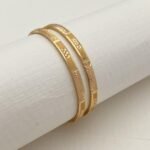 ⁦غوايش اطفال ذهب عيار 21 الوزن 3.34 جرام⁩ - الصورة ⁦2⁩