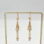 ⁦حلق ذهب عيار 21 الوزن 2.98 جرام⁩ - الصورة ⁦2⁩