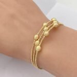 ⁦أسوارة هيفاء ذهب عيار 18 الوزن 6.19 جرام⁩ - الصورة ⁦2⁩