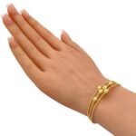 أسوارة هيفاء ذهب عيار 18 الوزن 5.33 جرام