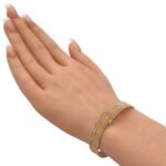 اسواره ذهب دوريكا عيار 18 وزن 8.72 جم مقاس 17 تصميم كور ملونة تضفي أناقة عصرية