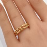 ⁦اسوارة مع خاتم ذهب عيار 21 وزن 15.15 جم مذهله تلفت الأنظار⁩ - الصورة ⁦2⁩