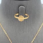 ⁦نصف طقم ذهب عيار 21 الوزن 3.65 جرام⁩ - الصورة ⁦3⁩