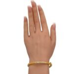 اسواره ذهب هندي عيار 21 وزن 11 جم ملونة بتصميم مذهل وجاذبية فريدة