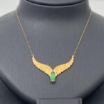 ⁦طقم جناح الصقر ذهب عيار 21 الوزن 9.2 جرام⁩ - الصورة ⁦2⁩