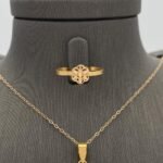 ⁦نصف طقم ذهب عيار 21 الوزن 3.78 جرام⁩ - الصورة ⁦4⁩