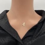 عقد ذهب عيار 18 الوزن 0.95 جرام