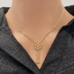 عقد ذهب عيار 18 الوزن 5.42 جرام