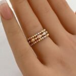 ⁦أسوارة وخاتم هيفاء ذهب عيار 18 الوزن 8.74 جرام⁩ - الصورة ⁦2⁩