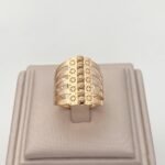 ⁦خاتم ذهب عيار 21 الوزن 4.74 جرام⁩ - الصورة ⁦2⁩