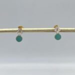 ⁦حلق اطفال ذهب عيار 18 الوزن 0.88 جرام⁩ - الصورة ⁦2⁩