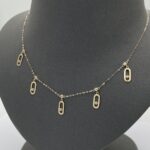 ⁦عقد ذهب عيار 18 الوزن 1.85 جرام⁩ - الصورة ⁦2⁩