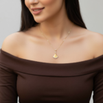 عقد ذهب عيار 18 الوزن 1.42 جرام