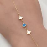 ⁦كف ذهب عيار 18 الوزن 1.69 جرام⁩ - الصورة ⁦3⁩