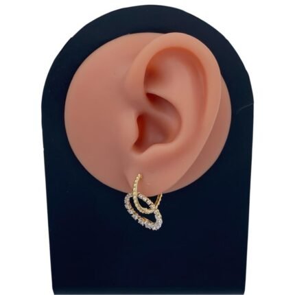 حلق ذهب عيار 18 الوزن 3.75 جرام