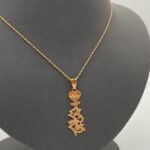 ⁦عقد نبض قلبي ذهب عيار 21 الوزن 1.94 جرام⁩ - الصورة ⁦2⁩