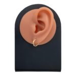 حلق ذهب عيار 18 الوزن 1.77 جرام