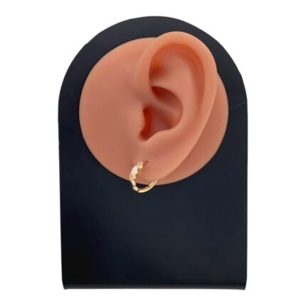 حلق ذهب عيار 18 الوزن 1.40 جرام