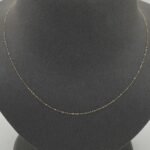 ⁦سلسال ذهب عيار 18 وزن 0.27 جرام تصميم رقيق⁩ - الصورة ⁦4⁩