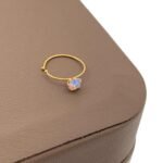 زمام ذهب عيار ملون 18 الوزن 0.10 جرام