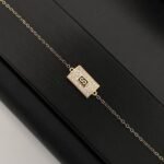 ⁦طقم ذهب دورين عيار 18 وزن 3.46 جم بسعر حصري ومميز⁩ - الصورة ⁦3⁩