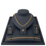 طقم ذهب جنزير عيار 21 الوزن 26.4 جرام