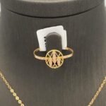 ⁦نصف طقم ذهب عيار 21 الوزن 4.12 جرام⁩ - الصورة ⁦2⁩