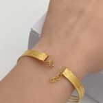 ⁦اسوارة ذهب دوريكا 5 دور عيار 21 وزن 19.88 جم تمنحك لمعانًا يخطف الأنظار⁩ - الصورة ⁦2⁩
