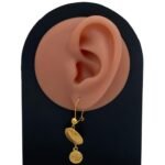 حلق ذهب عيار 21 الوزن 1.78 جرام