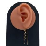 حلق ذهب عيار 18 الوزن 1.88 جرام