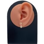 حلق اطفال ذهب عيار 18 الوزن 1.24 جرام