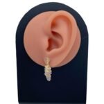 حلق ذهب عيار 18 الوزن 3.93 جرام