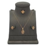 نصف طقم ذهب عيار 21 الوزن 3.44 جرام