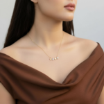 ⁦عقد ذهب عيار 18 الوزن 0.84 جرام⁩ - الصورة ⁦5⁩