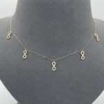 ⁦عقد ذهب عيار 18 وزن 1.21 جرام لمسة ذهبية⁩ - الصورة ⁦3⁩