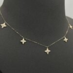 ⁦عقد تشوكر  ذهب عيار 18 الوزن 1.15 جرام⁩ - الصورة ⁦5⁩