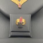 ⁦طقم  جناح الصقر ذهب عيار 21 الوزن 9.18 جرام⁩ - الصورة ⁦2⁩