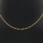 ⁦سلسال ذهب عيار 18 الوزن 0.78 جرام⁩ - الصورة ⁦2⁩