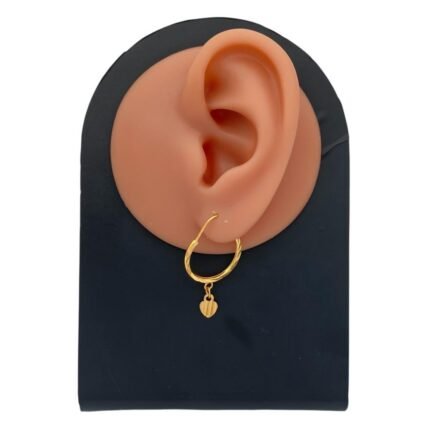 حلق ذهب عيار 21 الوزن 1.86 جرام