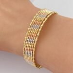 ⁦أسوارة وخاتم هيفاء ذهب عيار 18 الوزن 12.82 جرام⁩ - الصورة ⁦3⁩