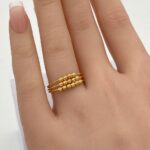 ⁦إسوارة وخاتم ذهب دوريكا عيار 21 وزن 9.21 جم لمسة راقية مميزة⁩ - الصورة ⁦2⁩
