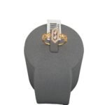 حلق ذهب عيار 21 الوزن 1.61 جرام