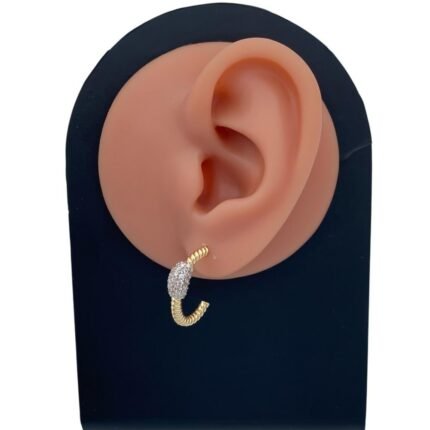 حلق ذهب عيار 18 الوزن 5.23 جرام