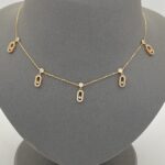 ⁦عقد ذهب عيار 18 الوزن 6.83 جرام⁩ - الصورة ⁦2⁩