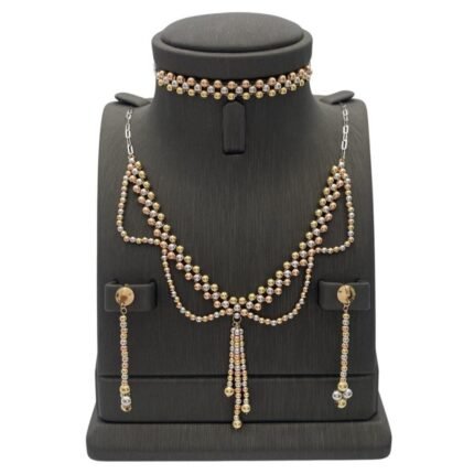 نصف طقم ذهب عيار 18 الوزن 7.39 جرام