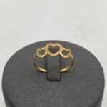 ⁦خاتم ذهب عيار 21 الوزن 0.66 جرام⁩ - الصورة ⁦3⁩