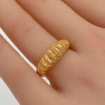 ⁦خاتم ذهب عيار 21 الوزن 1.85 جرام⁩ - الصورة ⁦2⁩